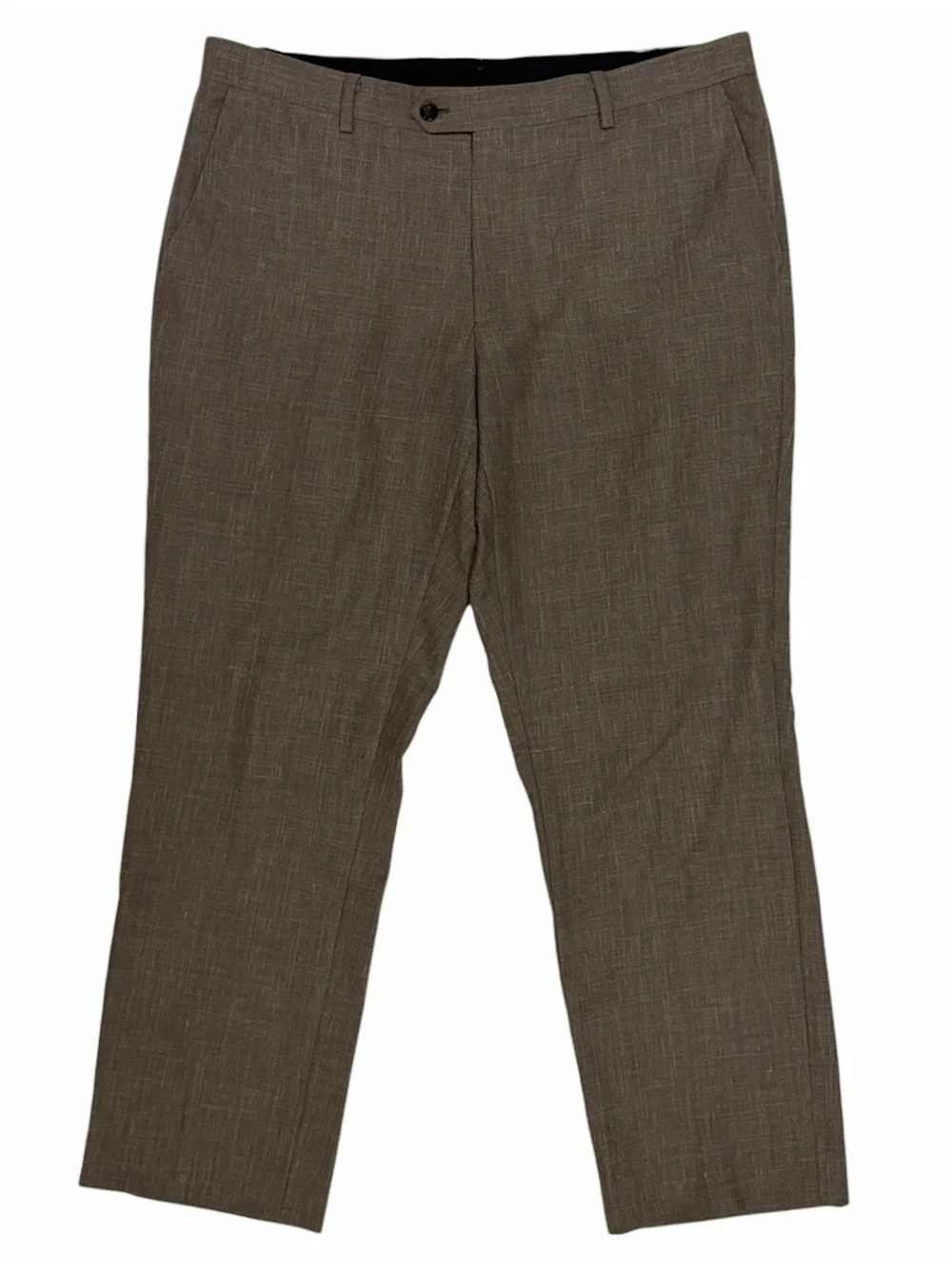 Spier & Mackay Pants Mens 36 Brown Ellis Trousers Wool Linen Silk Contemporary